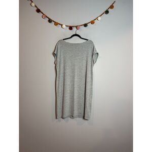 Gap grey and white striped casual shift dress